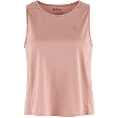 Fjällräven Women's Abisko Lite Tank T-Shirt in Chalk Rose, Recycled Polyester | Size: Small