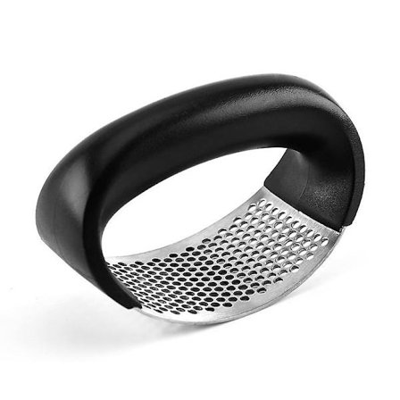 Vitlöks press, rostfritt stål vitlök ingefära gungbräda/krossare/hackare/press, vitlök skär hacka verktyg för