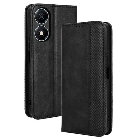 Bofink Vintage läder Honor X5 Plus / Honor Play 40C fodral - Svart