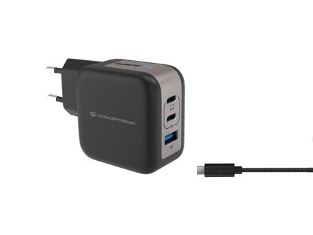CONCEPTRONIC 3-Port 67W Gan Usb Pd Charger