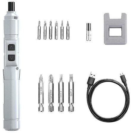 Elektrisk skruvmejsel 3,6 V Liten sladdlös skruvdragare, USB-snabbladdningskit, Mi i pennstorlek