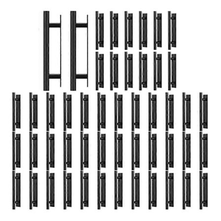 50 stk. selvklæbende skuffegreb dørhåndtag skabshåndtag tryk-træk til køkkenskabe Sli