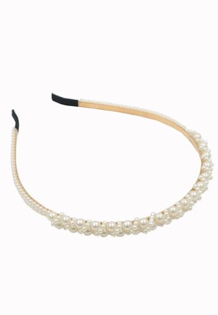 Complement Diadem Med Pärlor Accessoarer & tillbehör Dam Vit