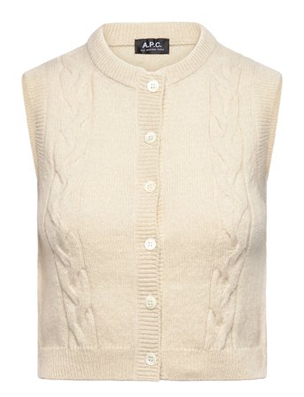 A.P.C. Alyson Vest - Cream - S