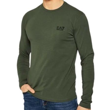 Emporio Armani T-shirts and Polos Green , Groen , Heren , Maat: L