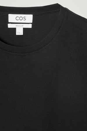 COS 3-Pack Regular Cotton T-Shirts in Black - Men