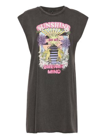 Onllucy S/L Summer Dress Box Jrs Lyhyt Mekko Musta ONLY