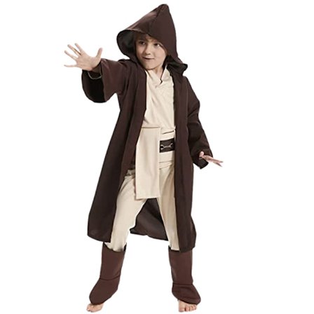 Barnekostyme for Halloween, Obi-Wan Kenobi Jedi, størrelse M