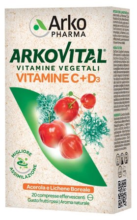 Arkopharma Arkovital Vitamine C+D3 Effervescenti Gusto Frutti