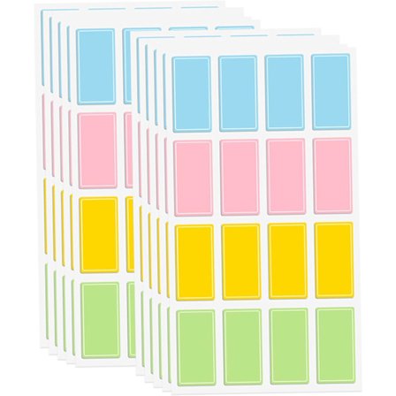 60 stk. vandtætte etiketklistermærker S - selvklæbende navnemærker til flasker, krukker og dagplejeartikler - skrivbare universaletiketter, holdbare