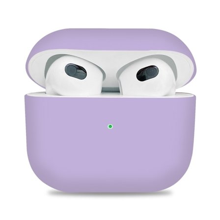 Mjukt silikon skal till Apple Airpods 3 - Lila