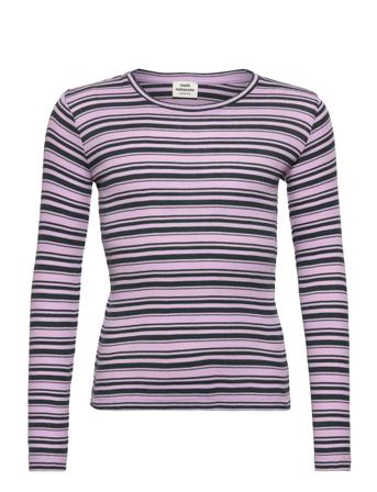 2X2 Cotton Stripe Talino Top Patterned Mads Nørgaard