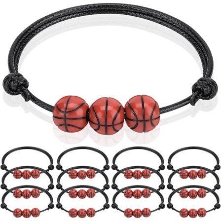 12-pack basketarmband med berlocker - Inspirerande basketarmband