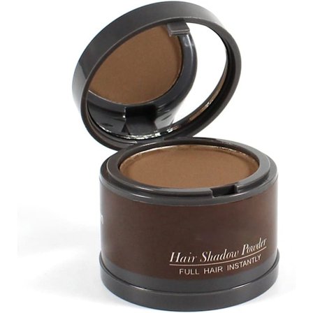 Hårlinjepudder, Hårfarve til hårrødder, Øjeblikkelig hårfarveskygge Dækker grå hårrødder, Hår-touch-up, Tyndt hårpudder 4g