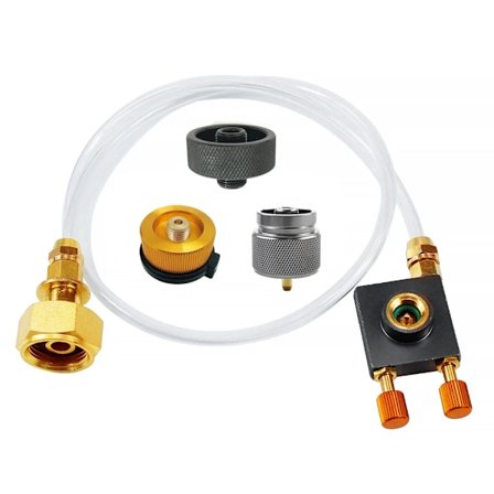 Utendørs camping gass komfyr propan påfylling adapter gass flat sylinder tank kobling