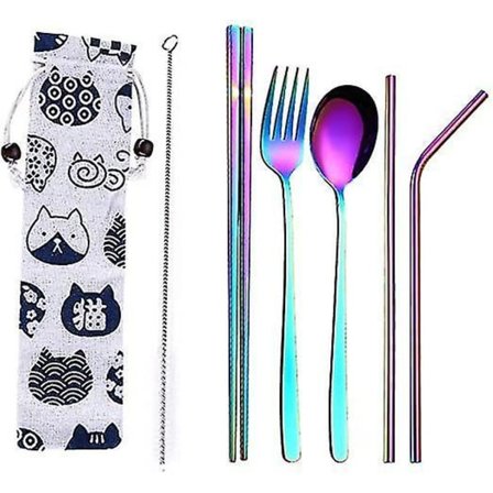 Bærbar bestik Rejse Camping Bestik Sæt 3 stk