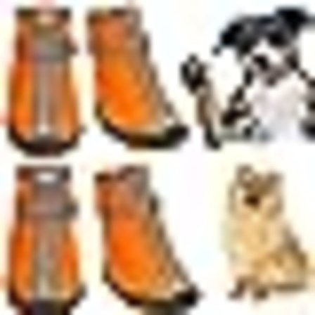 4 stykker hundsko hundesko valpepotebeskyttelse (oransje)