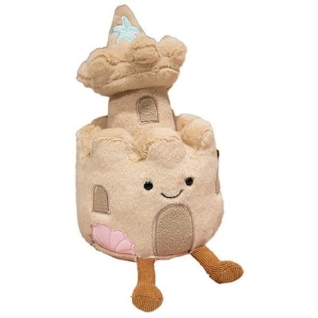 JELLYCAT Sandslott Plysch, Pehmolelu, 34,8 cm Söpöt Amuseables Sandslott Pehmolelut