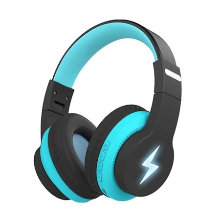 Seenda Bluetooth Trådlösa Hörlurar för Barn Pojkar Flickor iPad Surfplatta Skola Flygplan Over Ear LED Trådbundet Headset med Mikrofon