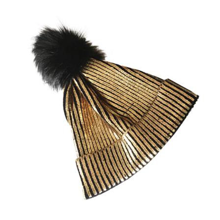 Dammössa, Stickad, Varmhållningsmössa För Damer Cap