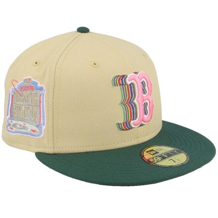 New Era - MLB Beige fitted Caps - Boston Red Sox Hindsight 59FIFTY 99 All Star Game Vintage Gold/Green/Brown Fitted @ Hatstore
