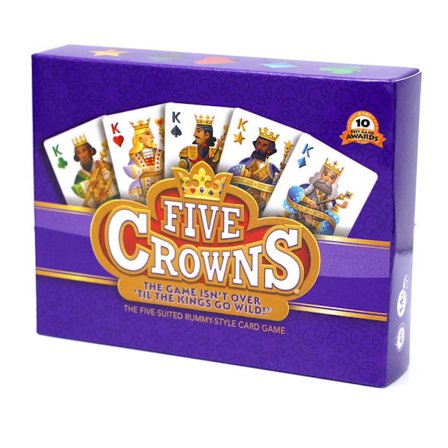 Five Crowns | Rummy-tyylinen perhekorttipeli | Palkittu peli perheen peli-iltoihin | Ikäsuositus 8+