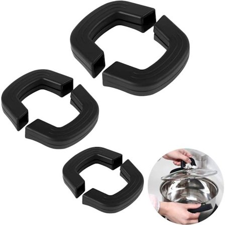 Silikon Grythållare, 3 Par Silikon Grythållare, 3 Storlekar Värme