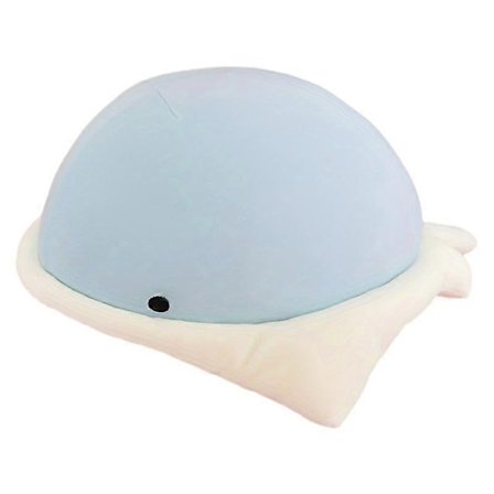 Sarjakuva-rauskupehmolelu valtameren paholaisrausku eläintyyny sohvatyyny - sininen