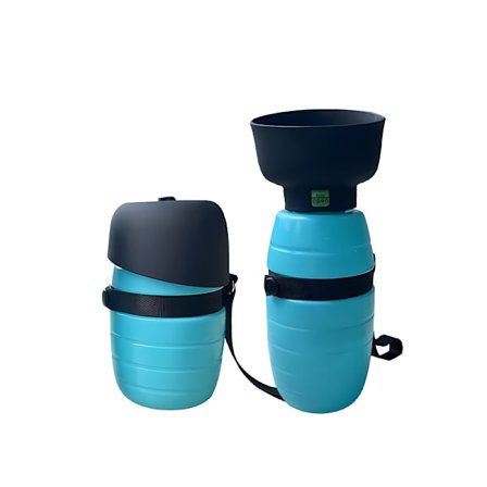 500 ml bærbar hundevandsflaske med vandskål, bærbar hundekattevandsdispenser giftfri lækagesikker vandflaske, rejser vandreture