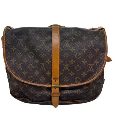 Louis Vuitton Vintage, Pre-owned Bag Bruin, Dames, Maat:ONE Size,leer