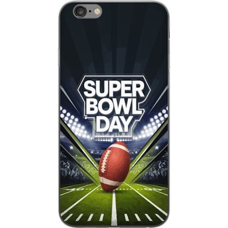 Yhteensopiva Puhelinkuori Apple iPhone 6 Plus Super Bowl Day juliste, jossa amerikkalainen jalkapallo valaistuksella varustetulla areenalla dramaattis