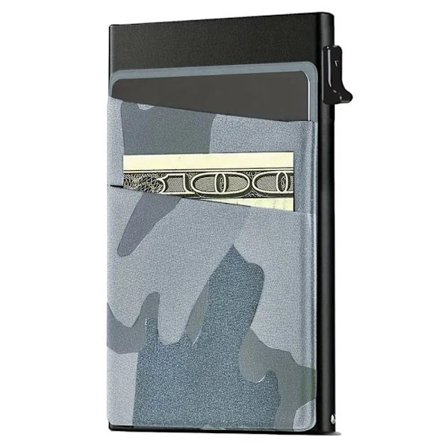 Pop-up korthållare aluminium Kamouflage grå