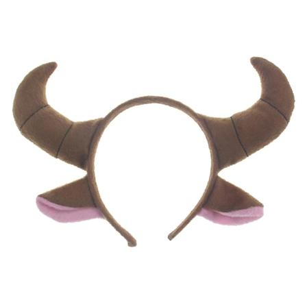 Brunt Hodebånd Horn Hodeplagg Fest Cosplay Kostyme Værbikkje Kostyme Oks Kostyme Dyre Horn Hodebånd
