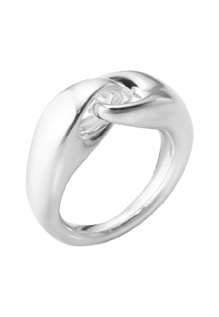 Georg Jensen REFLECT RING SMALL B: 5,5 mm Ringar Dam Silver 56