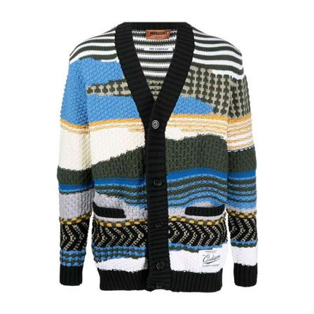 Missoni - Cardigans - Blå - Herr - Storlek: L, Herr, Storlek: L