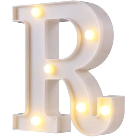 LED R Formet Bogstav Dekorativt Lys