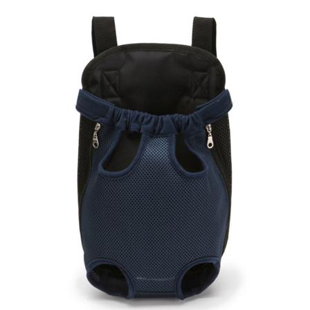 Andningsbar Husdjursryggsäck/djurryggsäck/bära Navy Blue S