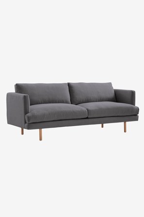 Jotex - Sofa 3-seter Mørk grå - ANTWERPEN - Kjøp 3-seters sofaer hos Jotex