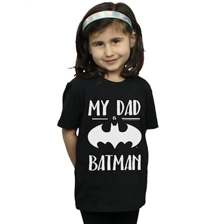 DC Comics Girls Batman Min pappa är Batman T-shirt