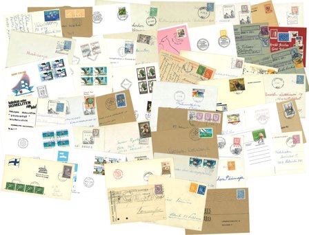 Finland - Pakke med 50 breve mm.