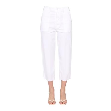 Mother, Cropped Trousers Wit, Dames, Maat:W27