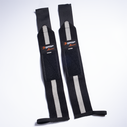 Wrist wraps GASP Gear Håndledsbind 1RM Sort/Grå - Bodyman.dk