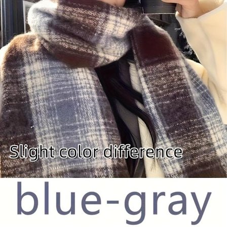 Dame Britisk Plaid Tørklæde Bourgogne Tartan Sjal Blødt Varmt Vinter Klassisk Ternet