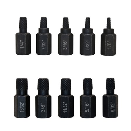 Högkvalitativ skruvdragare för att ta bort knepiga, set . Skadade, trasiga skruvar, bultar Skruvdragverktyg