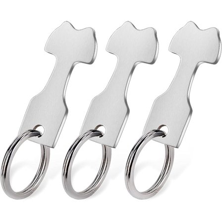 Nøkkelring for handlekurv - Avtakbar nøkkelholder for handlekurv (3 stk)
