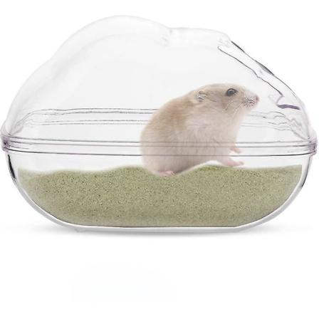 Hamsterin hiekka kylpyhuone hiekka kylpy säiliö pieni lemmikki kylpyamme sauna wc pesuhuone laatikko