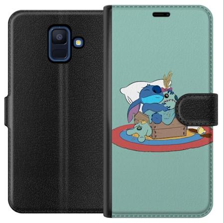 Samsung Galaxy A6 (2018) Lompakkokotelo Stitch nukkui hyvin