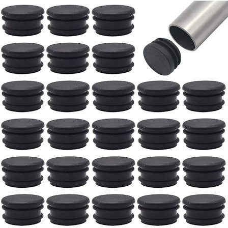 30 stk Rørplugg Runde Endekapper Runde Rør Ribbede Innsatser Endekapper