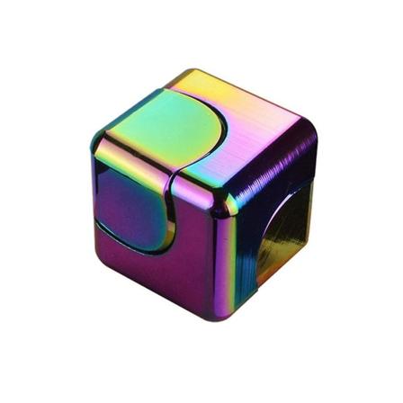Spinnerkube Fingerleker Stress og Angstlindring Fingertopp Gyro Fidget Leke Barn Voksne Gave -ES Fargerik
