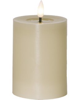 LED-pöytäkynttilä Flamme Flow beige